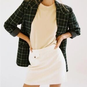 Urban Outfitters Cream Corduroy Skirt